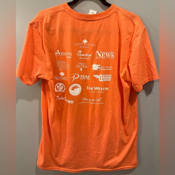 Georgia Sea Turtle Center Turtle Crawl 2020 Orange Gildan Size L - Picture 2 of 4